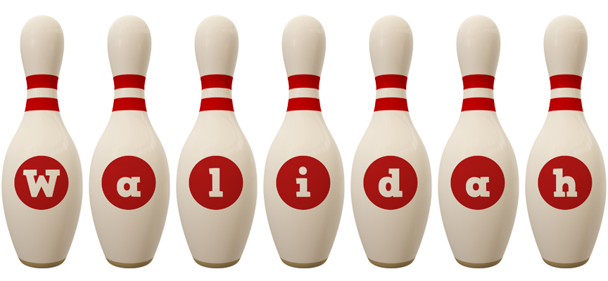 Walidah bowling-pin logo