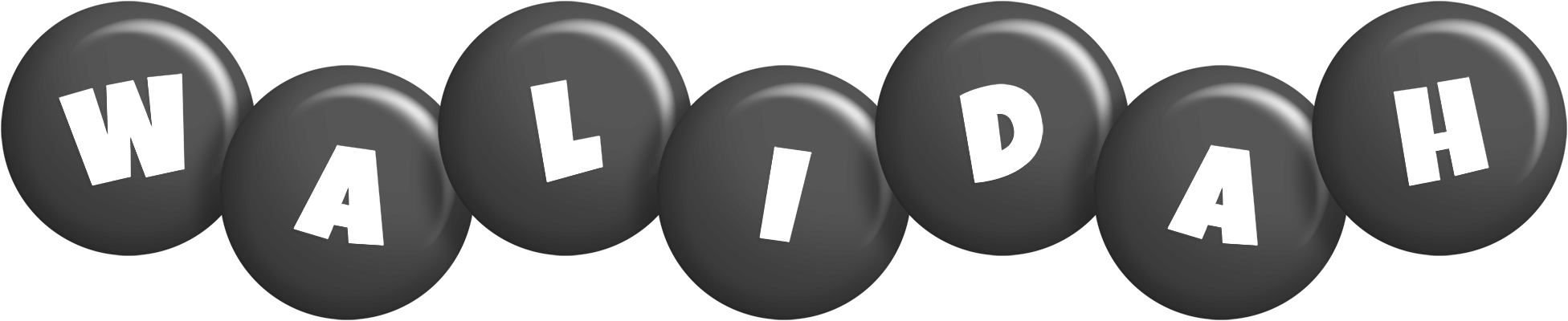 Walidah candy-black logo