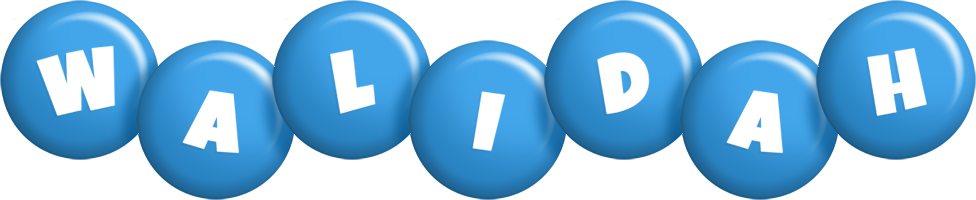 Walidah candy-blue logo