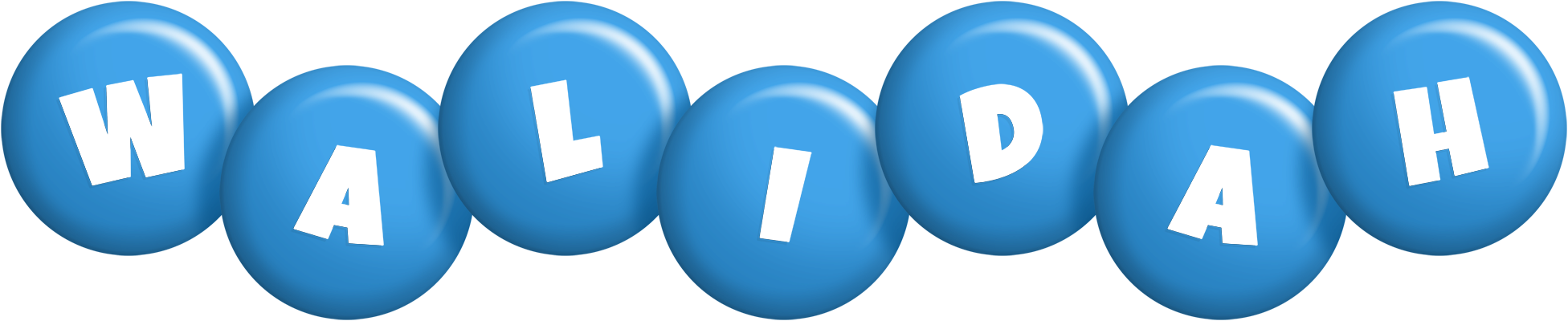 Walidah candy-blue logo