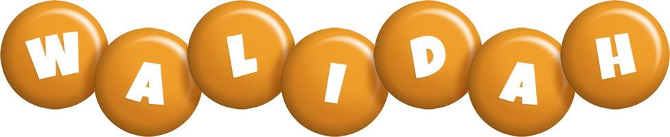 Walidah candy-orange logo