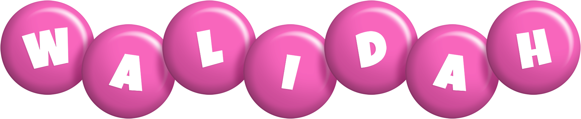Walidah candy-pink logo
