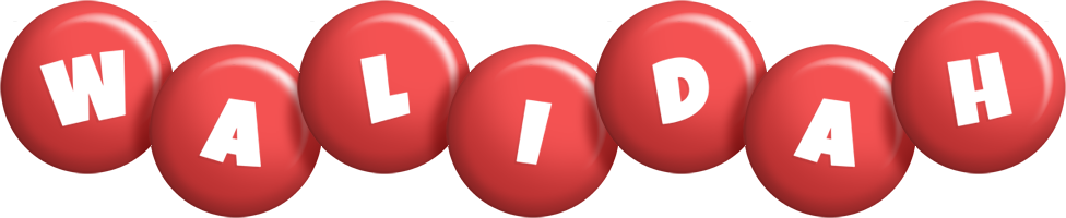 Walidah candy-red logo
