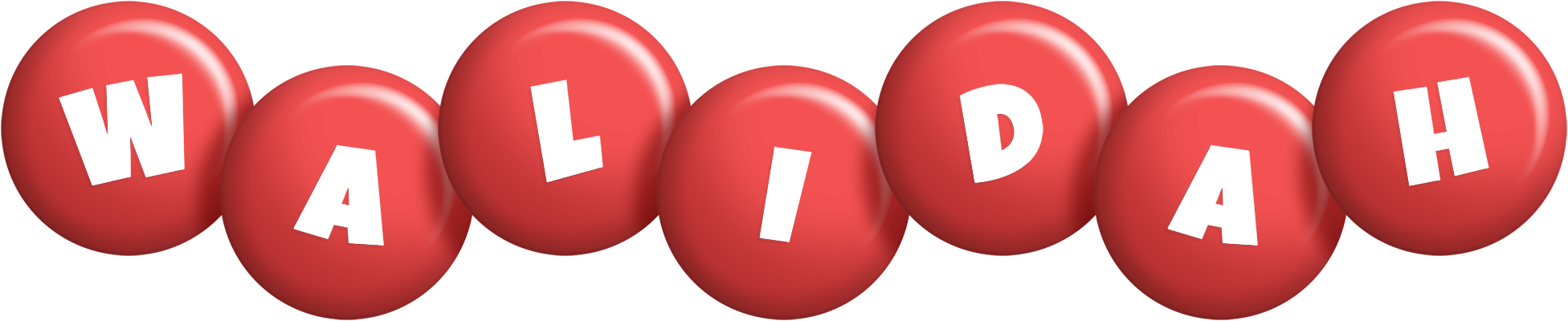Walidah candy-red logo