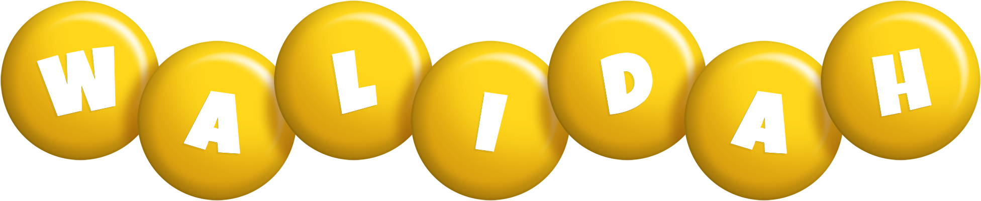 Walidah candy-yellow logo