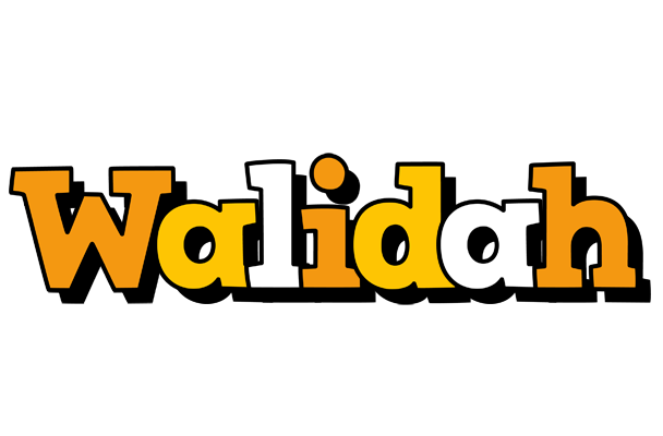 Walidah cartoon logo