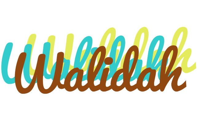 Walidah cupcake logo