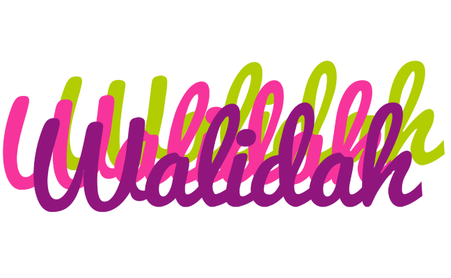 Walidah flowers logo
