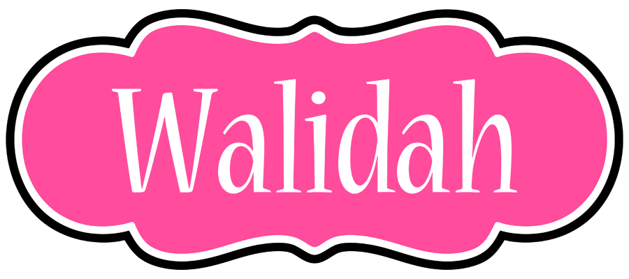 Walidah invitation logo