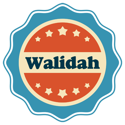 Walidah labels logo
