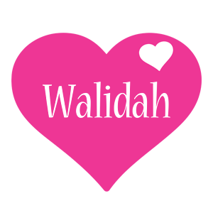 Walidah love-heart logo
