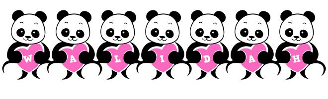 Walidah love-panda logo