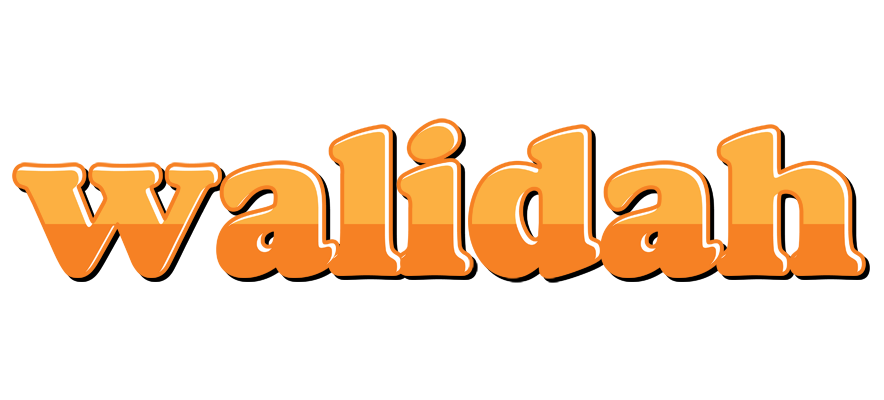 Walidah orange logo