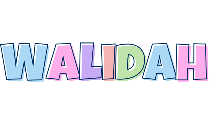 Walidah pastel logo