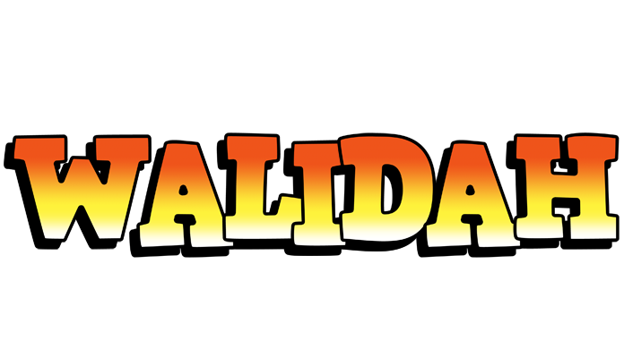Walidah sunset logo