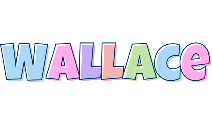 Wallace pastel logo