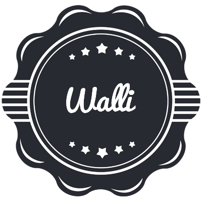 Walli badge logo