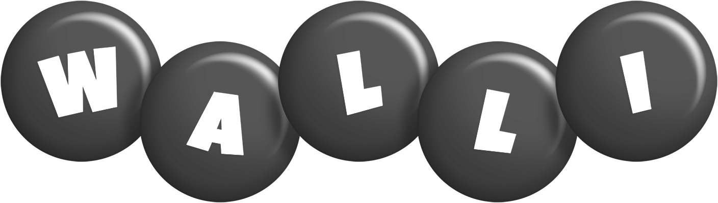 Walli candy-black logo
