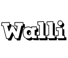 Walli snowing logo