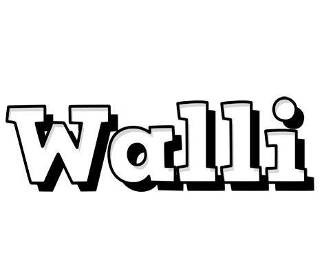 Walli snowing logo