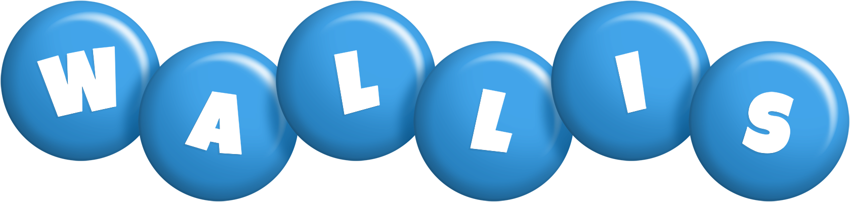 Wallis candy-blue logo