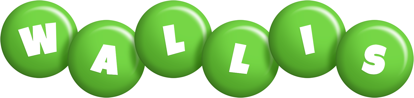 Wallis candy-green logo