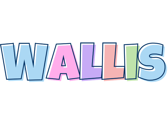 Wallis pastel logo