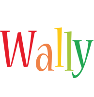 Wally birthday logo