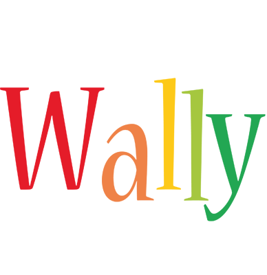 Wally birthday logo