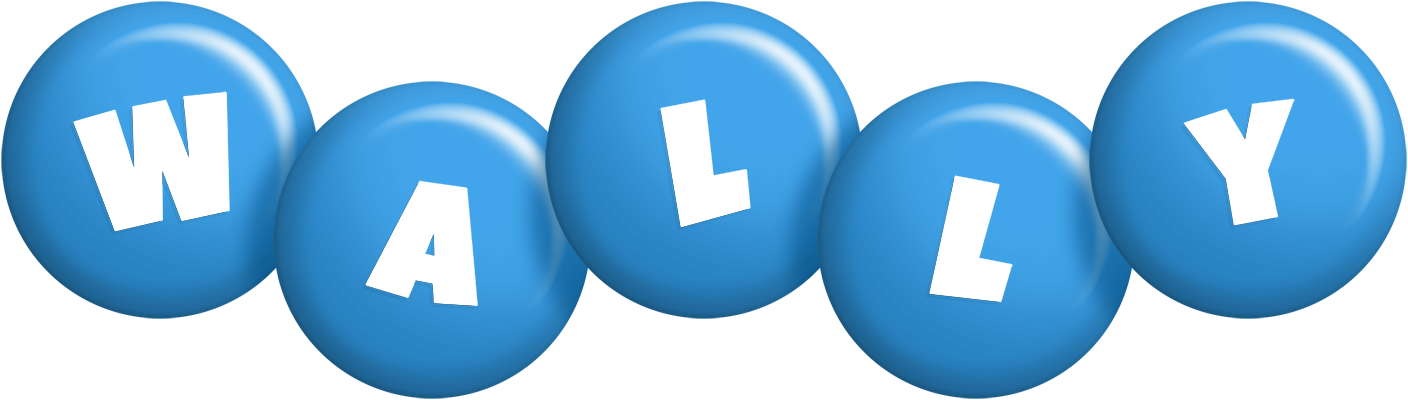 Wally candy-blue logo