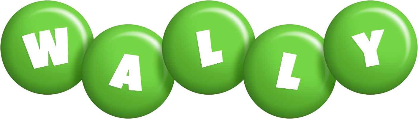 Wally candy-green logo