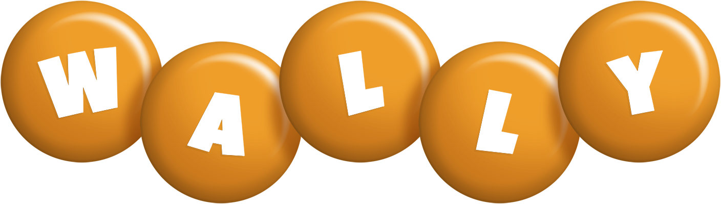 Wally candy-orange logo