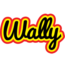 Wally flaming logo