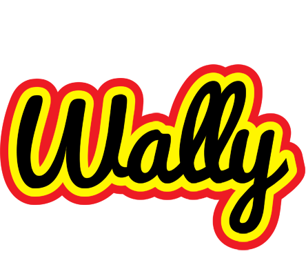 Wally flaming logo
