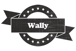 Wally grunge logo