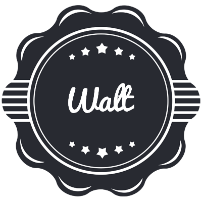Walt badge logo