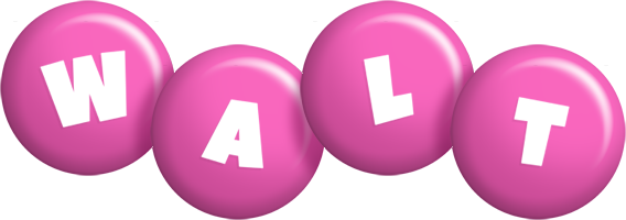 Walt candy-pink logo