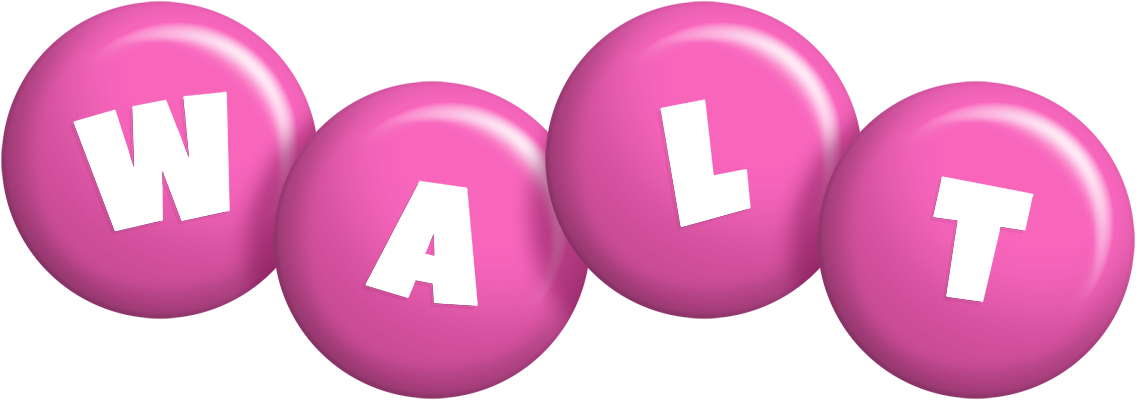 Walt candy-pink logo