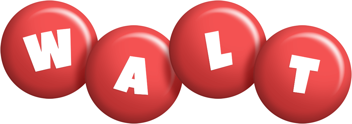 Walt candy-red logo