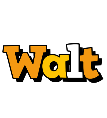 Walt cartoon logo