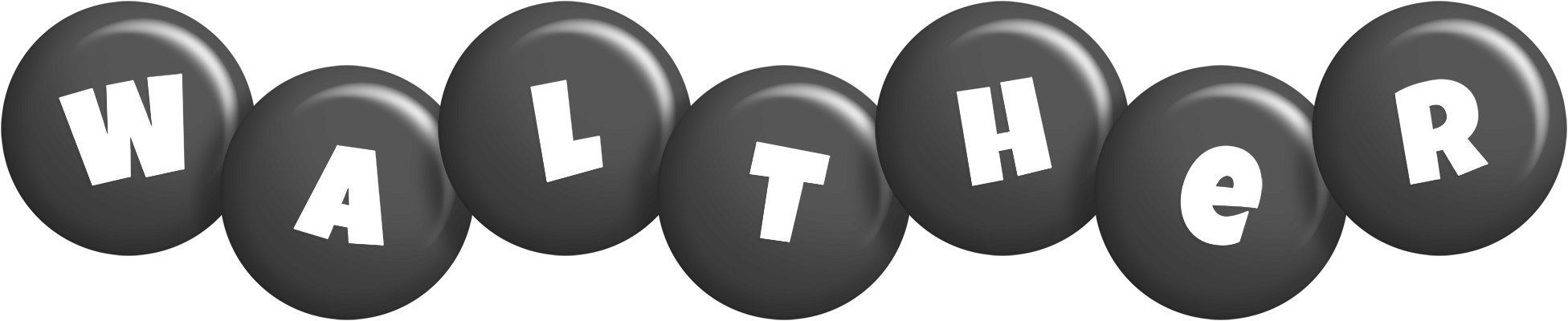 Walther candy-black logo