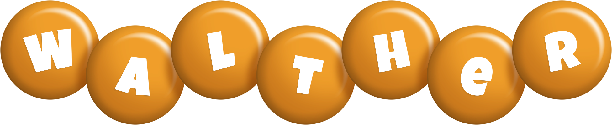 Walther candy-orange logo