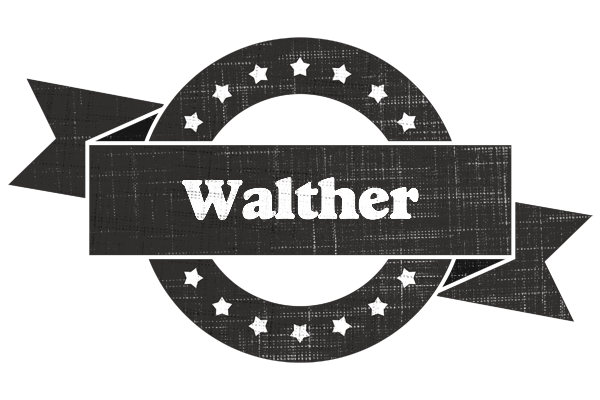 Walther grunge logo