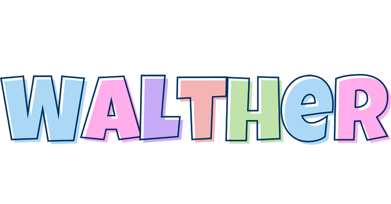 Walther pastel logo