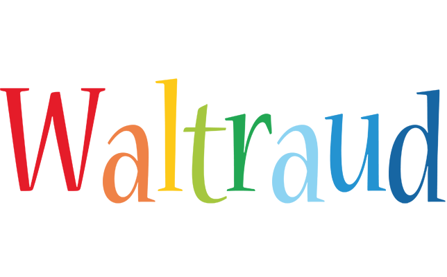 Waltraud birthday logo