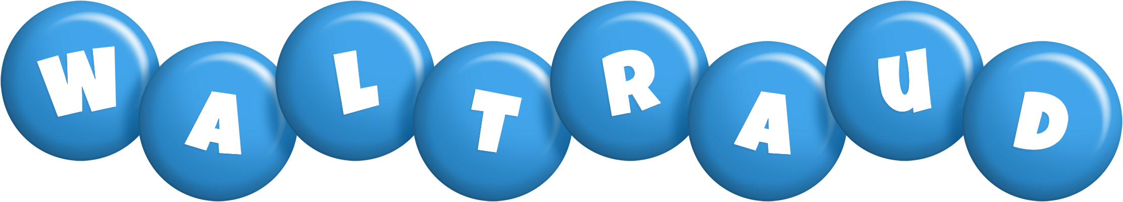 Waltraud candy-blue logo