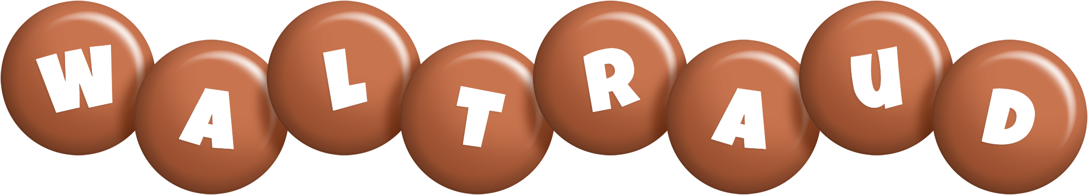 Waltraud candy-brown logo