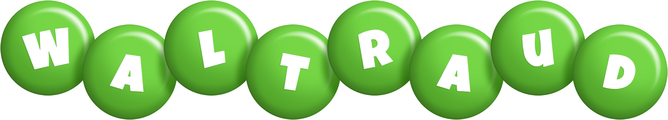 Waltraud candy-green logo