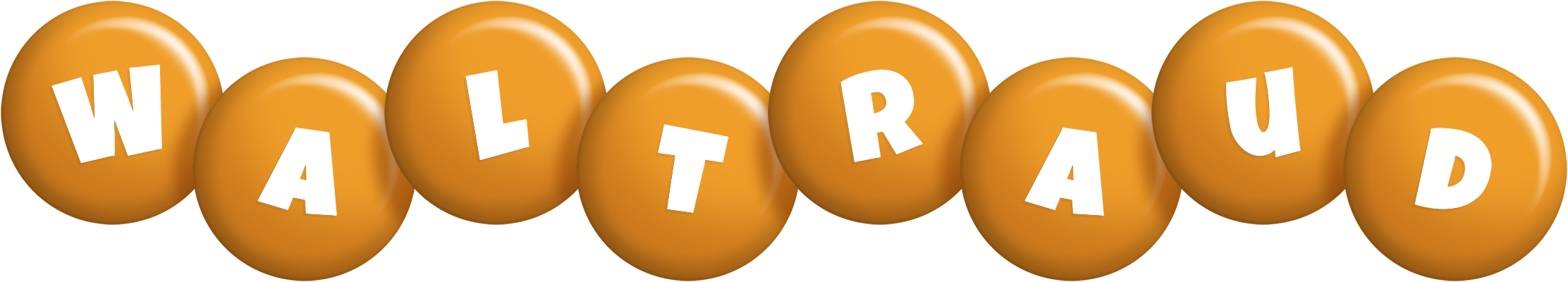 Waltraud candy-orange logo