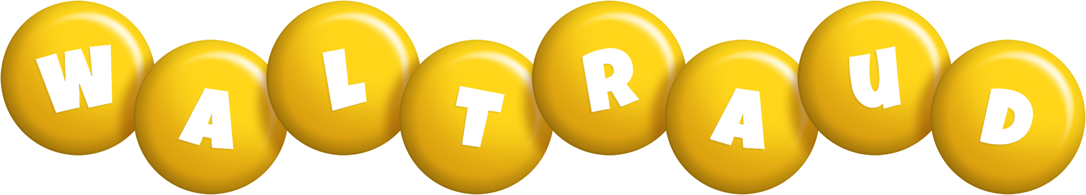 Waltraud candy-yellow logo